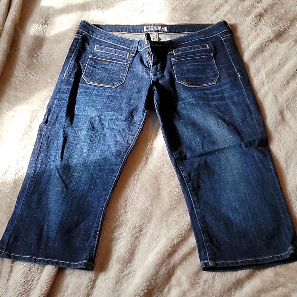 Hudson cargo length jean shorts sz 30